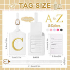 Personalized Initial Luggage Tags - Image 2