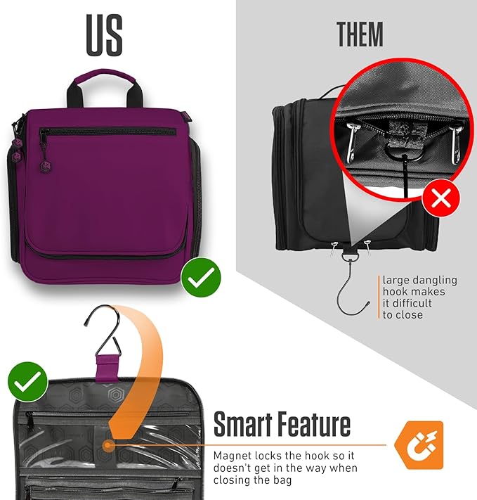 VENTURE 4TH Hanging Travel Toiletry Bag - Image 6