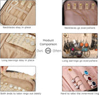 BAGSMART Travel Jewelry Organizer Case Small Jewelry Roll - Image 3