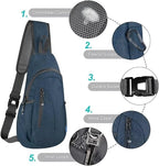 TITECOUGO Small Sling Bag, Lightweight Crossbody Backpack - Image 5