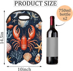 Neoprene Wine Tote, Bottle Carrier Gag Insulating Neoprene Thicker, Insulated - Image 2