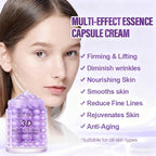 2Packs Essence Capsule Cream, for Firms, Lifts, Smooths Skin, Multi-Effect Anti-Aging Moisturizer with Collagen, Hyaluronic Acid, 2 oz