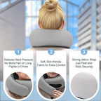 Neck Pillow for Traveling, Travel Neck Pillow for Airplanes, Smooth & Cooling - Image 6