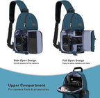 MOSISO Camera Sling Bag, DSLR/SLR/Mirrorless Camera Backpack Case Shockproof - Image 2