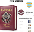 Passport Holder for Travel Passport Cover for Men Passport Wallet Case - Image 2