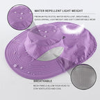 Home Prefer Outdoor UPF50+ Sun Hat Wide Brim Mesh Fishing Hat - Image 3