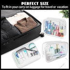 16 Pack Waterproof Cosmetic Bag TSA Approved Toiletry Bag, Portable Travel Pouch - Image 8