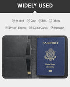 ALLIVE Passport Holder for Travel, Genuine Leather Passport Holder Women Men - Image 3