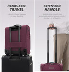 Verage Under Seat Luggage with Wheels, Softside Expanable Small Suitcase Carry - Image 5