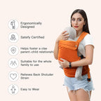 Baby Carrier for Newborn to Toddler, Cozy Baby Wrap Carrier 7-35 lbs, Ergonomic - Image 5