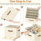 Shoe Organizer for Closet, Foldable Shoe Storage Containers, Fits up to 16 Pairs - Image 7