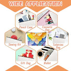 Cosmetic Bags Travel Makeup Toilet Case Waterproof Pouch for Women Girls 6.7X9.45inches - Colorful Scales Pattern in A Dreamy Design