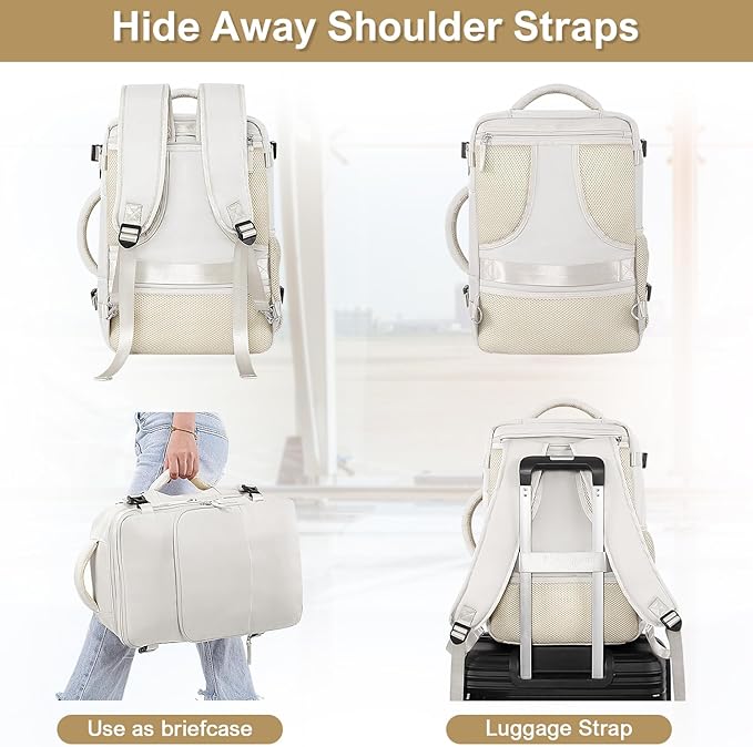 Travel Backpack for Women, Carry On Backpack Flight Approved, Personal Item - Image 8