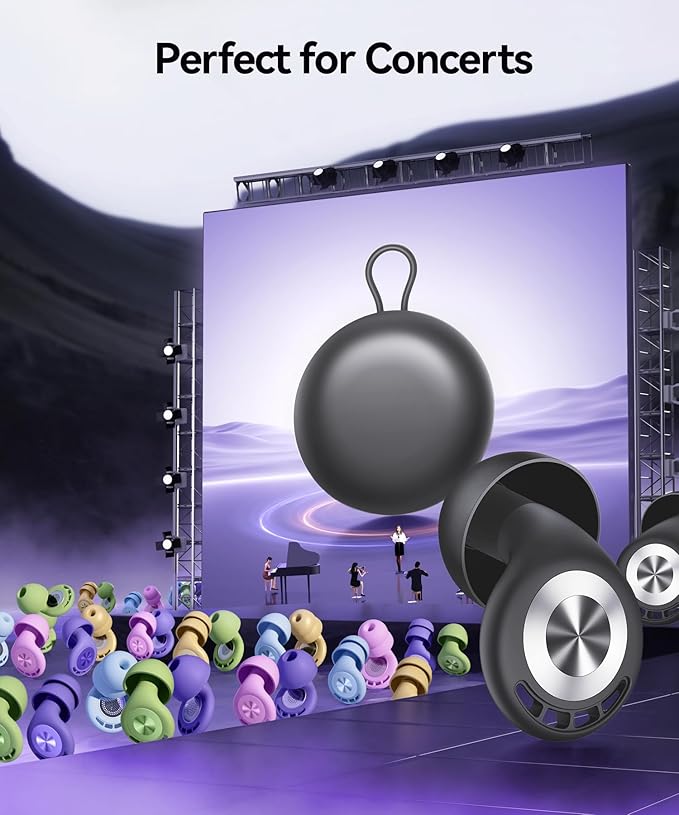 Ear Plugs for Sleeping Noise Cancelling 50dB Concert Earplugs for Noise - Image 5