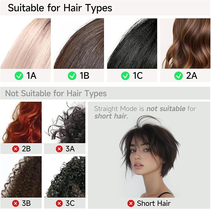 JELLYFISH Air Gap Dryer, Blow Dryer Brush Alternative for Long Hair, Clamp-Free Blowout Styler, Hair Dryer Brush–Inspired Design, Gentle Blow Dry,Air Styling for Healthy Smooth Blowouts,Types 1A–2A