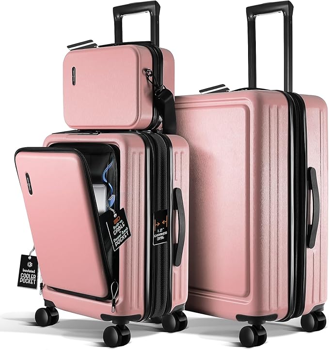 Luggage Sets 3 Piece, 22 Inch Carry on Luggage and 24 Inch Suitcases by TravelArim