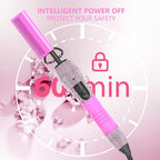 Dan Technology 500℉ Hot Comb for Wigs, Diamond Hair Straightener, 7 Temperature Settings, 60 Min Auto-Off, Professional Styling Tool for Natural Black Hair