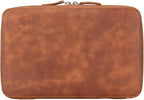 Medicine Handmade Leather Cable Organizer Bag – Full-Grain Leather Travel Tech - Image 4