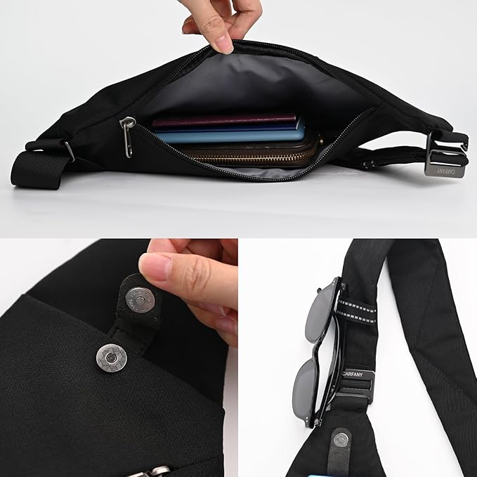 Light And Slim Crossbody Sling Bag Unisex Water Resistant Anti-Theft Shoulder - Image 5