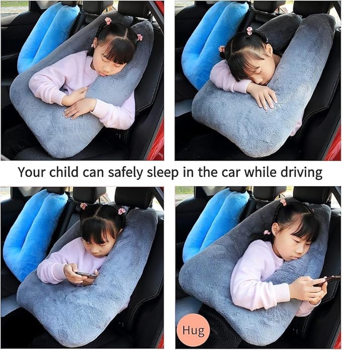 Travel Pillow Cushion for The Back Seat of Car Car Pillow for Kids A Sleeping - Image 6