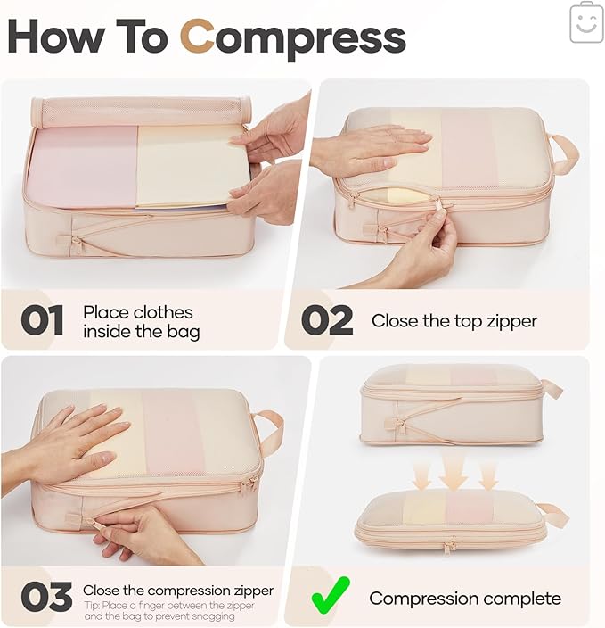 Veken 9/11 Set Compression Packing Cubes - Image 3