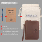 STAR VISTA Lorenzo Full Grain Leather Family Passport Wallet - Image 6