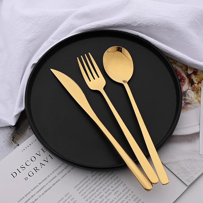 20 Pieces Silverware Set 304 Stainless Steel, Healthy & Eco-Friendly Silver - Image 4