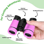 Hiboom 8 Set Kids Binoculars Bulk Shockproof Folding Children Mini Compact - Image 3