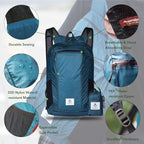 4Monster Hiking Daypack, Water Resistant Lightweight Packable Backpack - Image 2