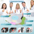 DONAMA Cervical Pillow for Neck Pain Relief, Contour Memory Foam Pillow - Image 2