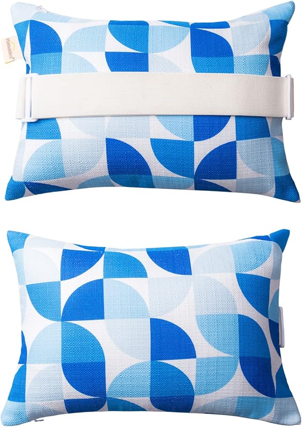 Patio Chairs Headrest Pillows, Outdoor Ledge Pool Lounge Chair Pillows by vmgreen
