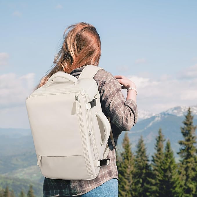 Travel Backpack for Women, Large Carry On Backpack for Travel, Waterproof - Image 9
