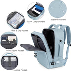 Travel Backpack for Women Men, Travel Laptop Backpack w/USB Charging Port - Image 4