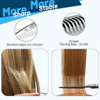 6.5inch Hair Cutting Shears + 25 Teeth Hair Thinning Scissors