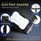 Professional Silver Hair Clippers for Men Cordless Barber Kit with Trimmer, Stainless Steel Blades, Adjustable Lever, LED Display, Type-C Charging Grooming Set Gifts,Ideal for Home Baber & Travel