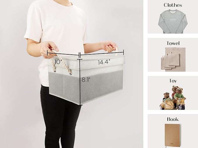 LoforHoney Home Fabric Storage Bins - Image 2