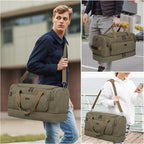 ZOMFELT Duffle Bag for travel, 40L Canvas Travel Duffel Bags for Men Women - Image 6