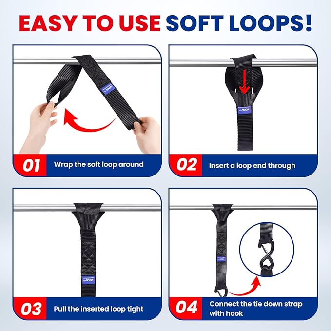 MOCA Heavy Duty Ratchet Tie Down Straps - Image 9
