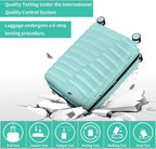 Lightweight Luggage with Spinner Wheels & YKK Zipper, 3-Piece Suitcase ABS+PC - Image 3