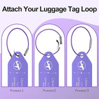 4 PCS Personalized Metal Luggage Tag – Personalized Engraved Suitcase Tag - Image 3