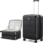 Hanke Hardside Expandable Checked Luggage, 24 Inch Top Opening Trunk Luggages by Hanke