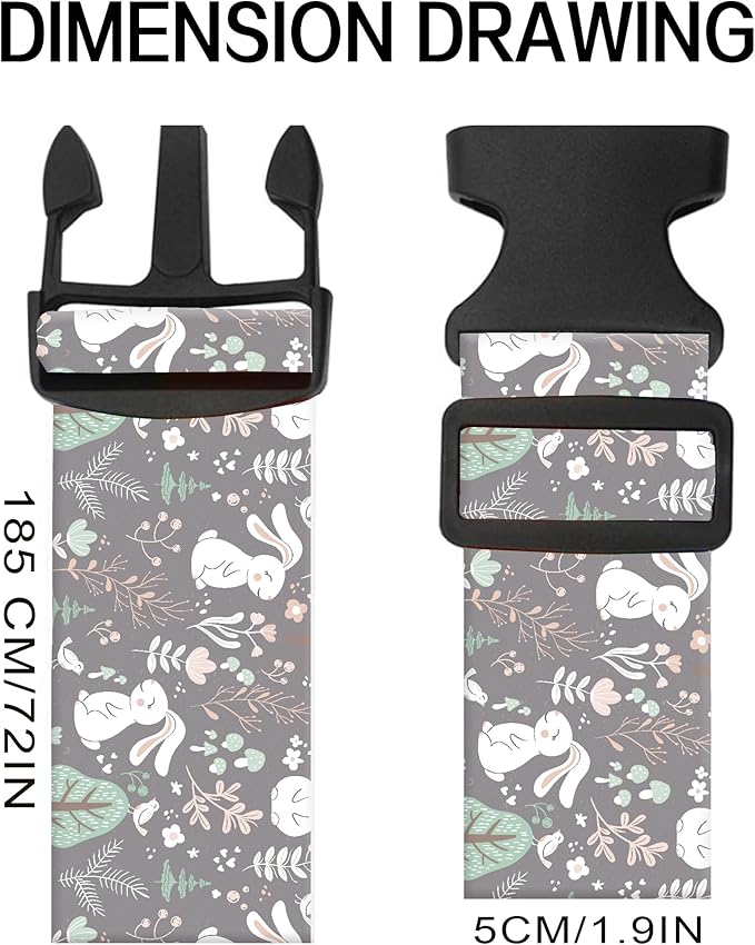 Luggage Straps for Suitcases, Adjustable Travel Belt, Durable Wide Luggage Strap - Image 5