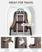 LOVEVOOK Laptop Backpack for Women, Large Capacity Travel Computer Work Bag - Image 4