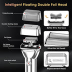 Professional Hair Clippers for Men, Cordless Hair Clippers T-Blade Trimmer Nose Hair Trimmer Electric Shaver Set, Haircut Grooming Kit with LED Display, for Barber, Ideal Gift for Him