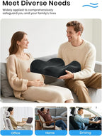 Benazcap Ergonomic Seat Cushion -Large Memory Foam Office Chair Cushion Seat Pad - Image 6