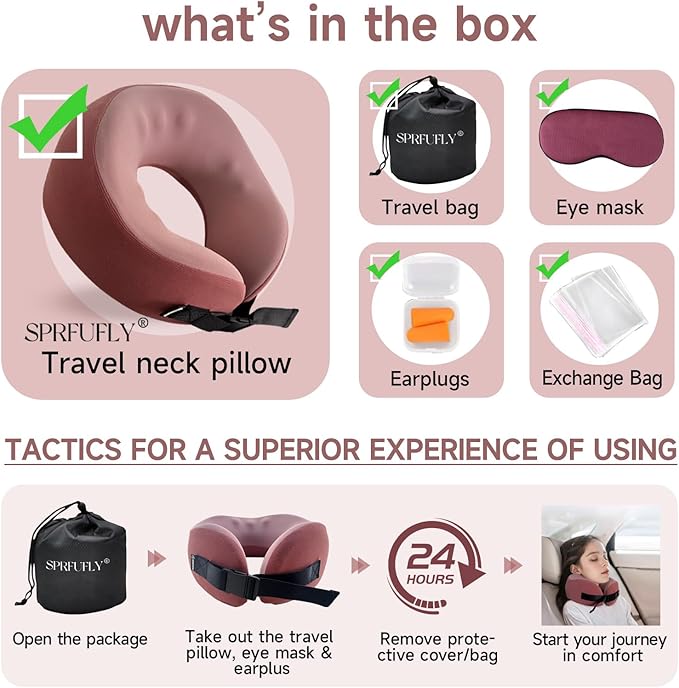 SPRFUFLY Travel Pillow/Neck Brace - Image 5