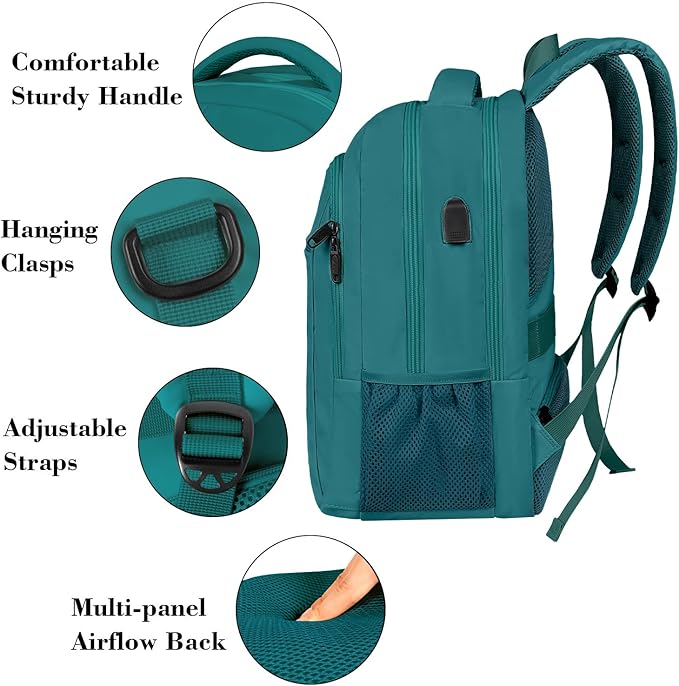 MATEIN Slim Laptop Backpack, Anti Theft 15.6 inch Computer Travel Backpack - Image 7