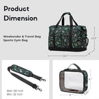 SUNNY BIRD Duffel with Utility Pouch, 40L Weekender Overnight Bag with Shoe - Image 7