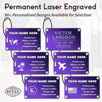 Personalized Luggage Tags: Custom Metal Luggage Tags - Image 3
