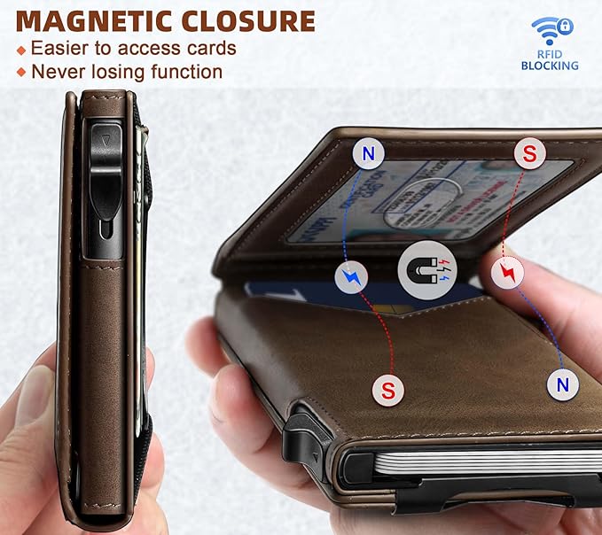 BULLIANT Men Wallet, Money Clip Wallet Slim - Image 3